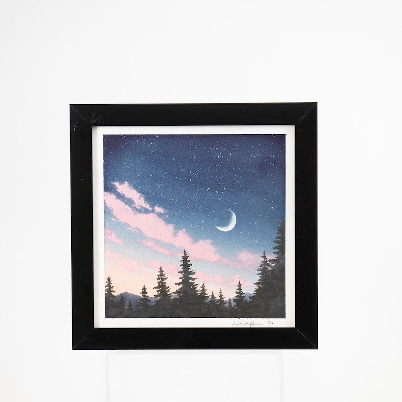 Original Framed 6x6 Watercolor #69