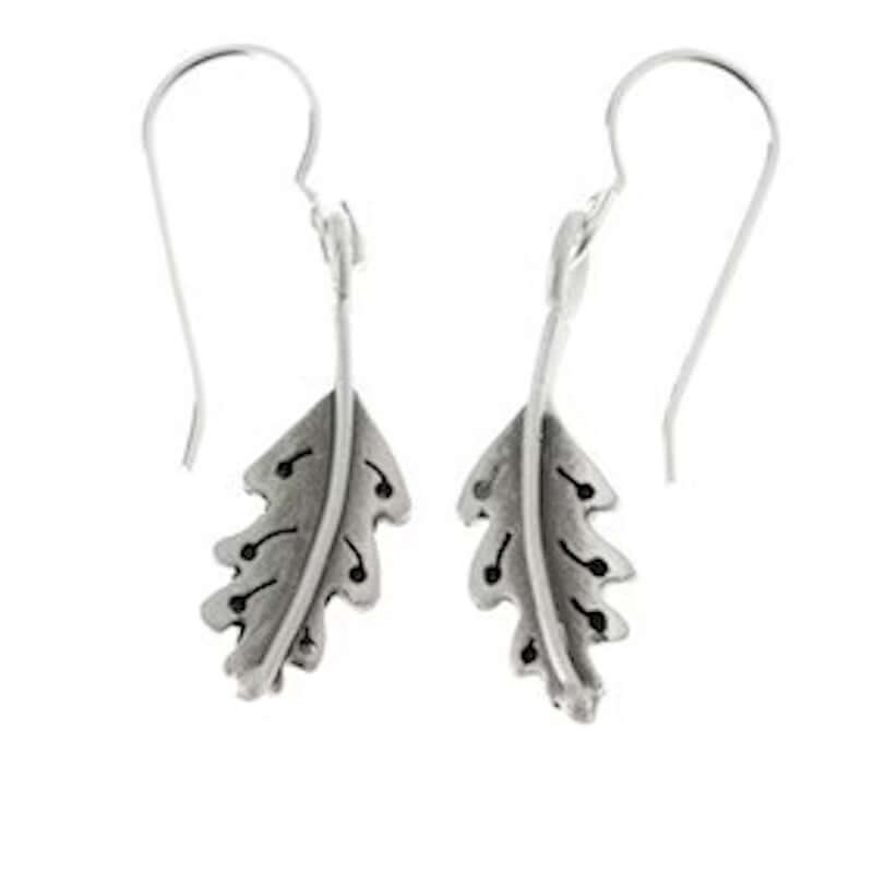 Oak Leaf Earrings at PINCH