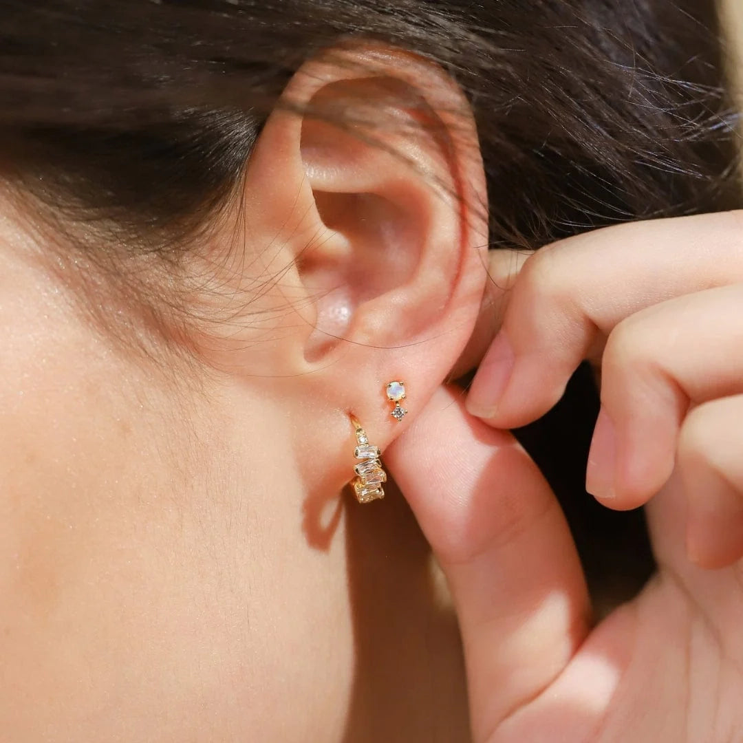 Mini Opal Post Earrings