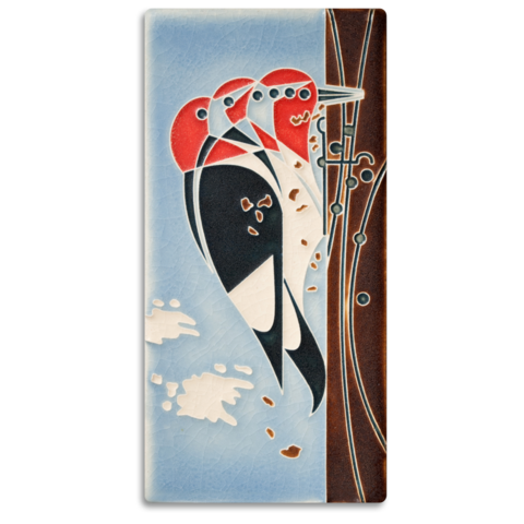 4x8 Headbanger Tile (Charley Harper) by Motawi Tileworks - Motawi Tileworks - Tile - [PINCH]