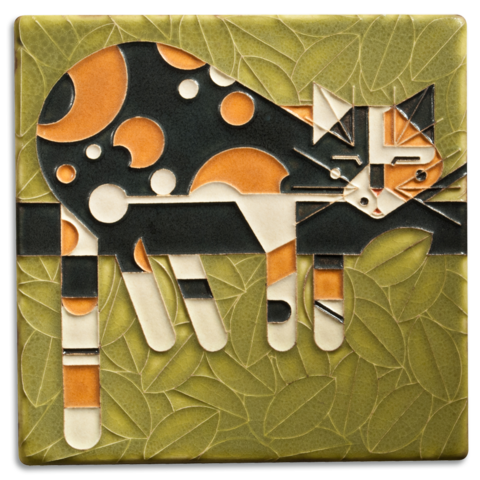 6x6 Limp on a Limb Tile (Charley Harper) by Motawi Tileworks - Motawi Tileworks - Tile - [PINCH]