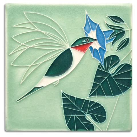 6x6 Little Sipper Tile (Charley Harper) by Motawi Tileworks - Motawi Tileworks - Tile - [PINCH]