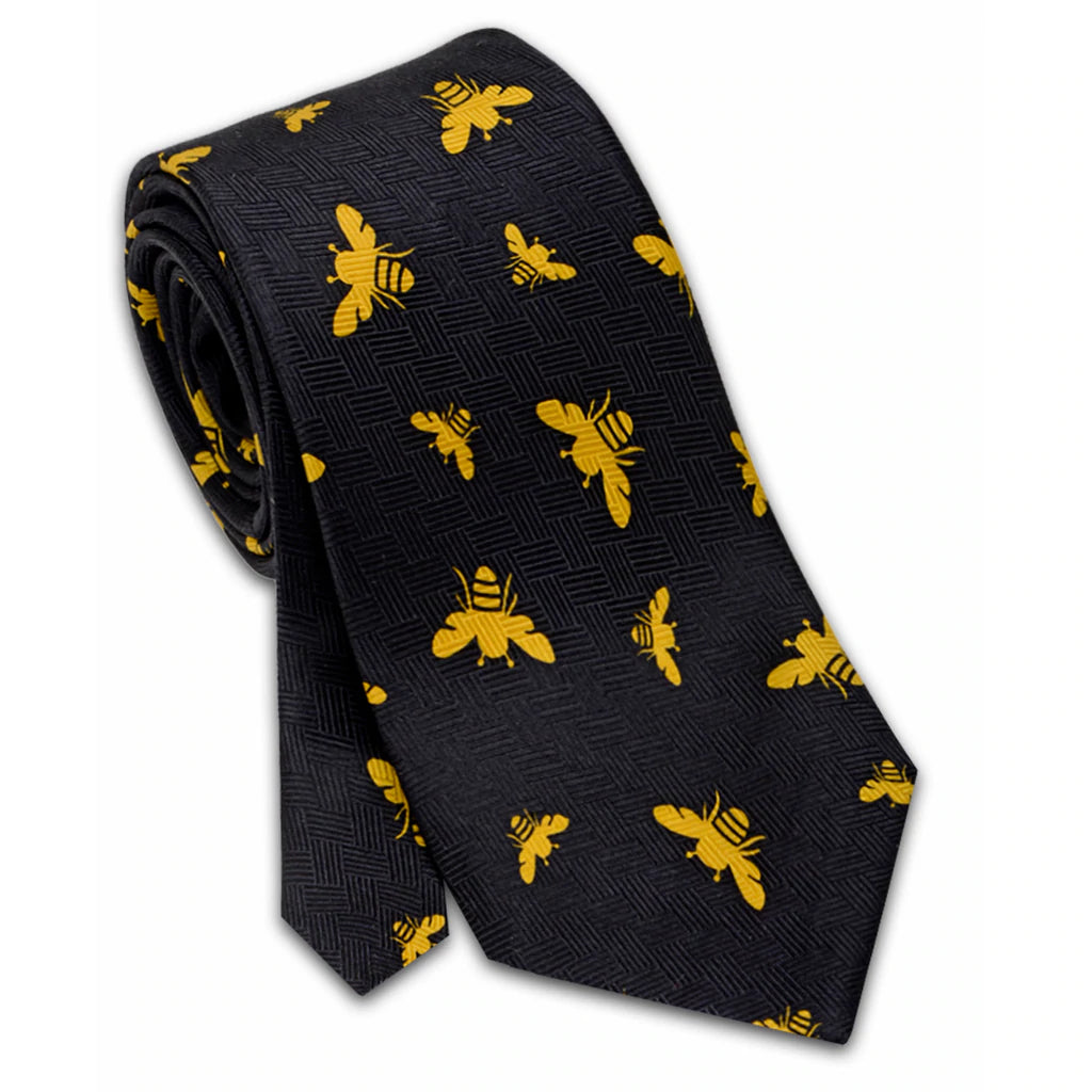 Josh Bach Silk Bees Silk Necktie