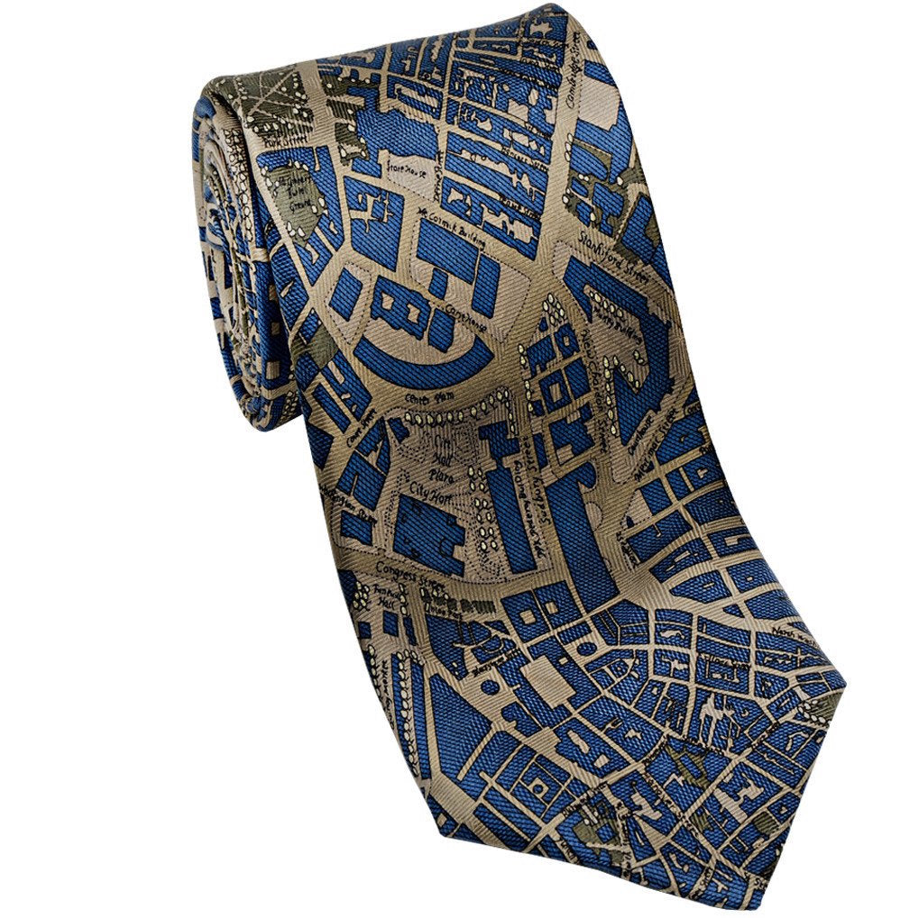 Boston Civitas Necktie by Josh Bach - Josh Bach - necktie - [PINCH]