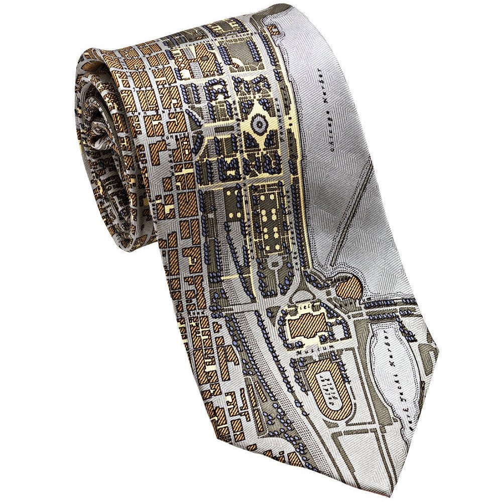 Chicago Civitas Necktie by Josh Bach - Josh Bach - necktie - [PINCH]