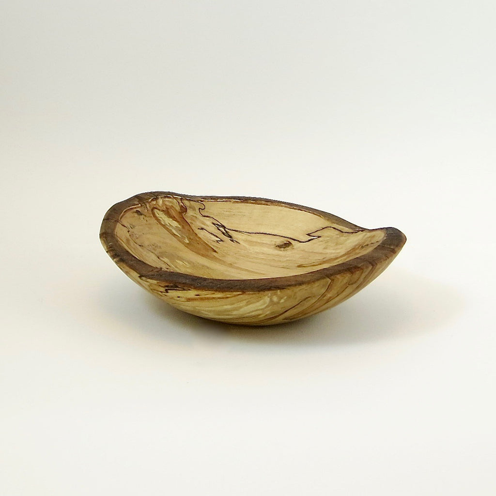 9-inch Spalted Maple Oval Serving Bowl from Spencer Peterman - Spencer Peterman - wooden bowl - [PINCH]