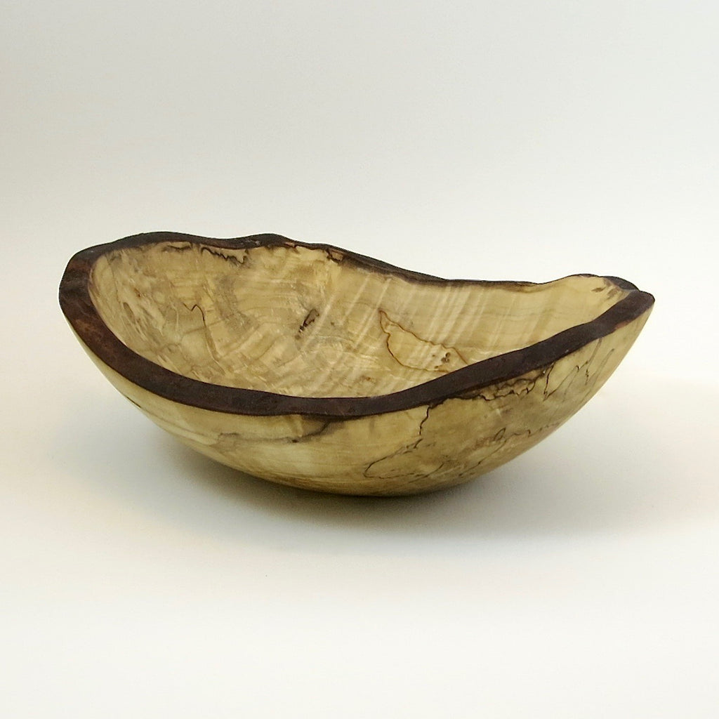 11-inch Spalted Maple Oval Serving Bowl from Spencer Peterman - Spencer Peterman - wooden bowl - [PINCH]