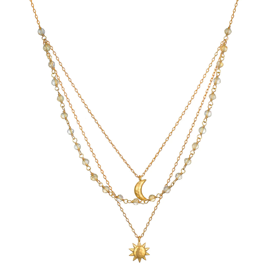 Citrine outlet sun necklace