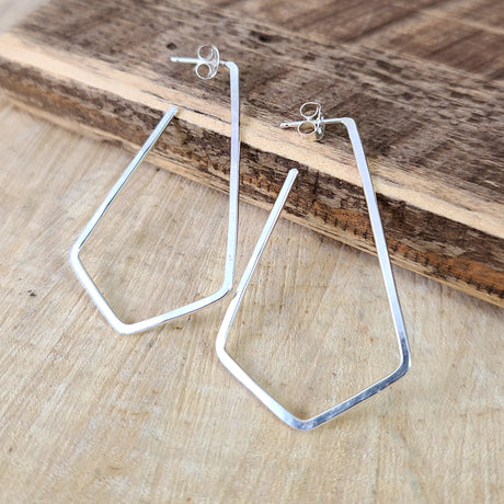 Modern Pineapple Earrings from Little Cat Metals at Pinch in Northampton, MA