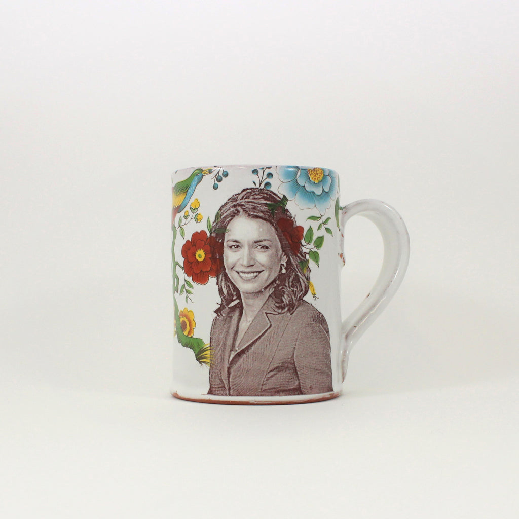 Tulsi Gabbard Mug with Flowers by Justin Rothshank - Justin Rothshank - mug - PINCH pottery and gift shop