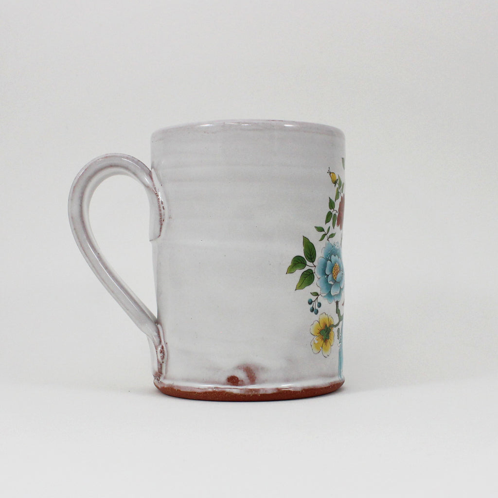 Ruth Bader Ginsburg Mug with Flowers by Justin Rothshank - Justin Rothshank - mug - PINCH pottery and gift shop