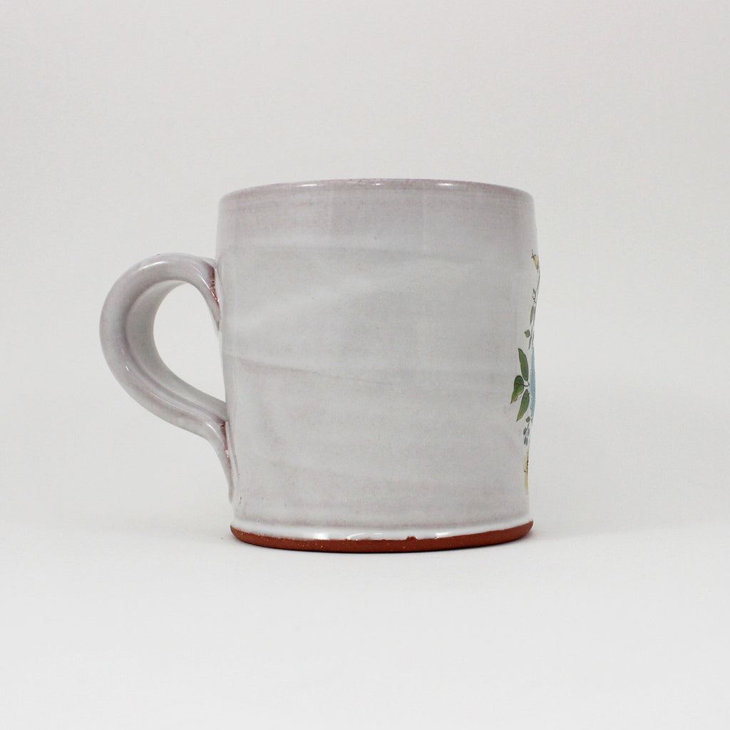 Rachel Maddow Mug with Flowers by Justin Rothshank - Justin Rothshank - mug - PINCH pottery and gift shop