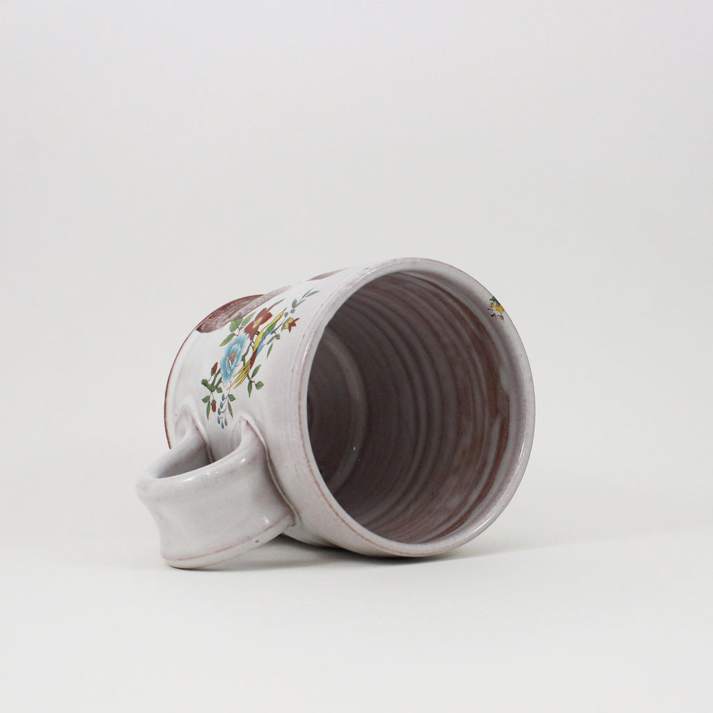 Rachel Maddow Mug with Flowers by Justin Rothshank - Justin Rothshank - mug - PINCH pottery and gift shop