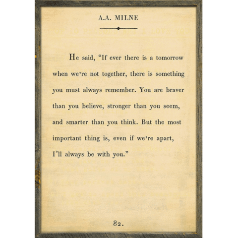 A.A. Milne Art Print (Book Collection) at PINCH