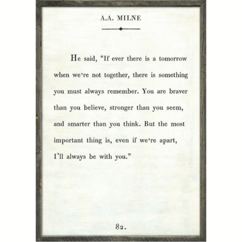 A.A. Milne Art Print (Book Collection) at PINCH