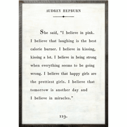 Audrey Hepburn Art Print (Book Collection) at PINCH
