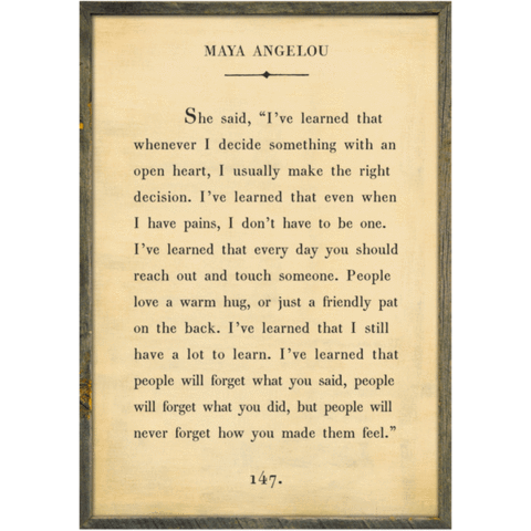 Maya Angelou Art Print (Book Collection) at PINCH