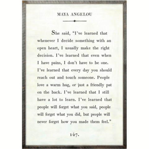 Maya Angelou Art Print (Book Collection) at PINCH