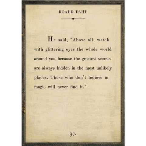 Roald Dahl Art Print (Book Collection) at PINCH