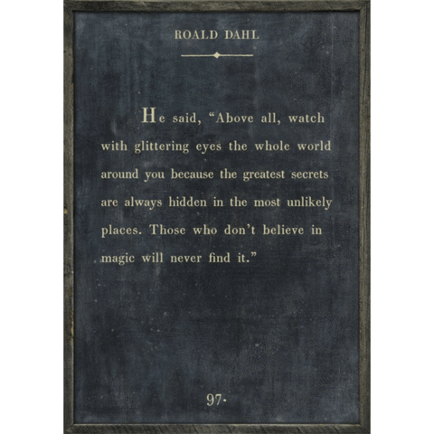 Roald Dahl Art Print (Book Collection) at PINCH