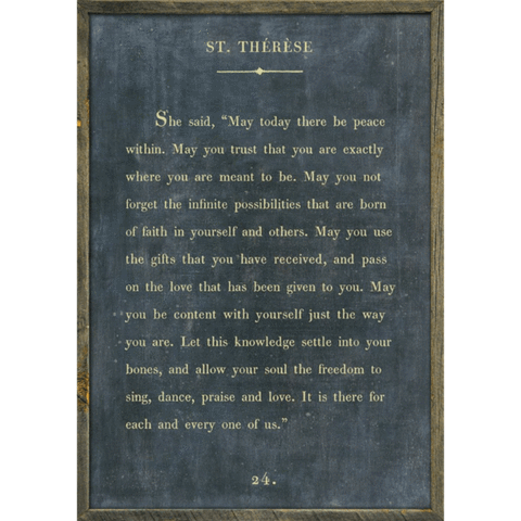 St Therese Art Print (Book Collection) at PINCH