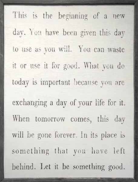 This Is the Beginning of a New Day Art Print at PINCH