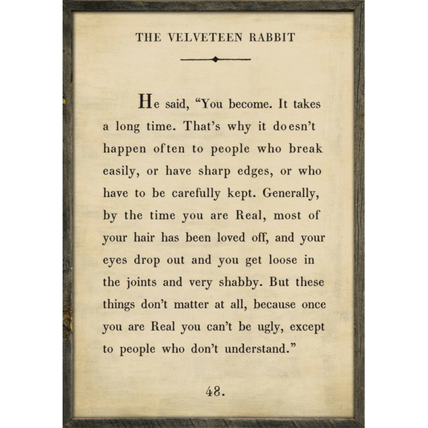 The Velveteen Rabbit Art Print (Book Collection) at PINCH