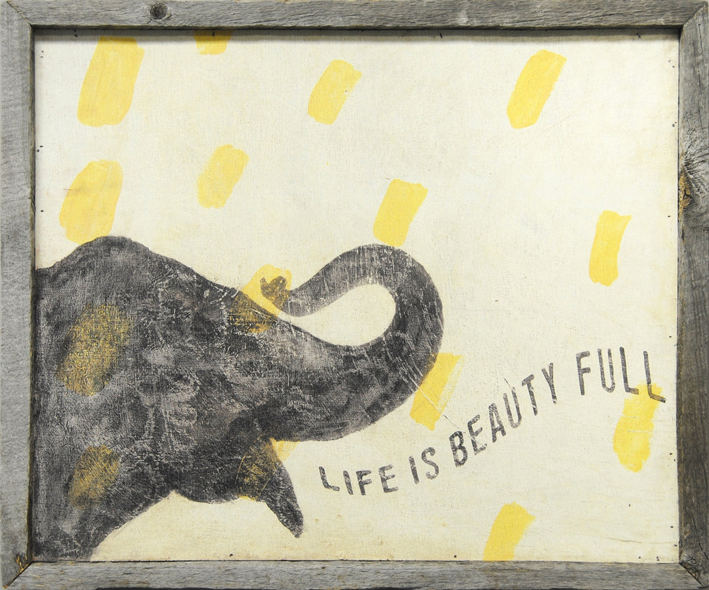 Sugarboo Designs Life is Beautiful (Smart Elephant) Art Print - Sugarboo Designs - Sign - [PINCH]