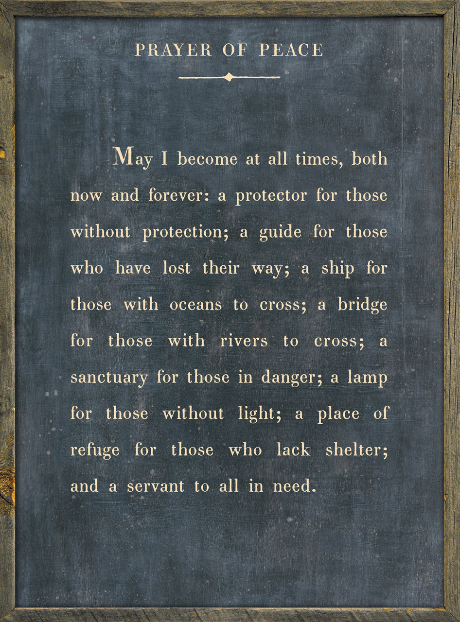 Prayer of Peace Art Print at PINCH