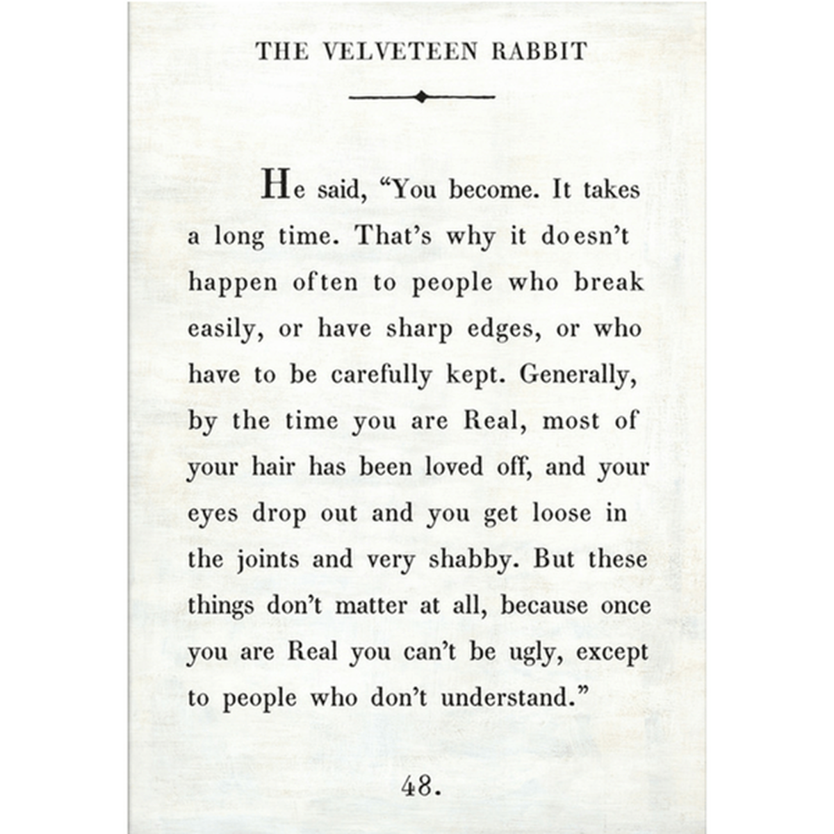 The Velveteen Rabbit Art Print (Book Collection) at PINCH