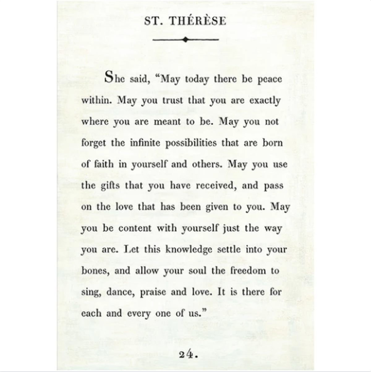 St Therese Art Print (Book Collection) at PINCH