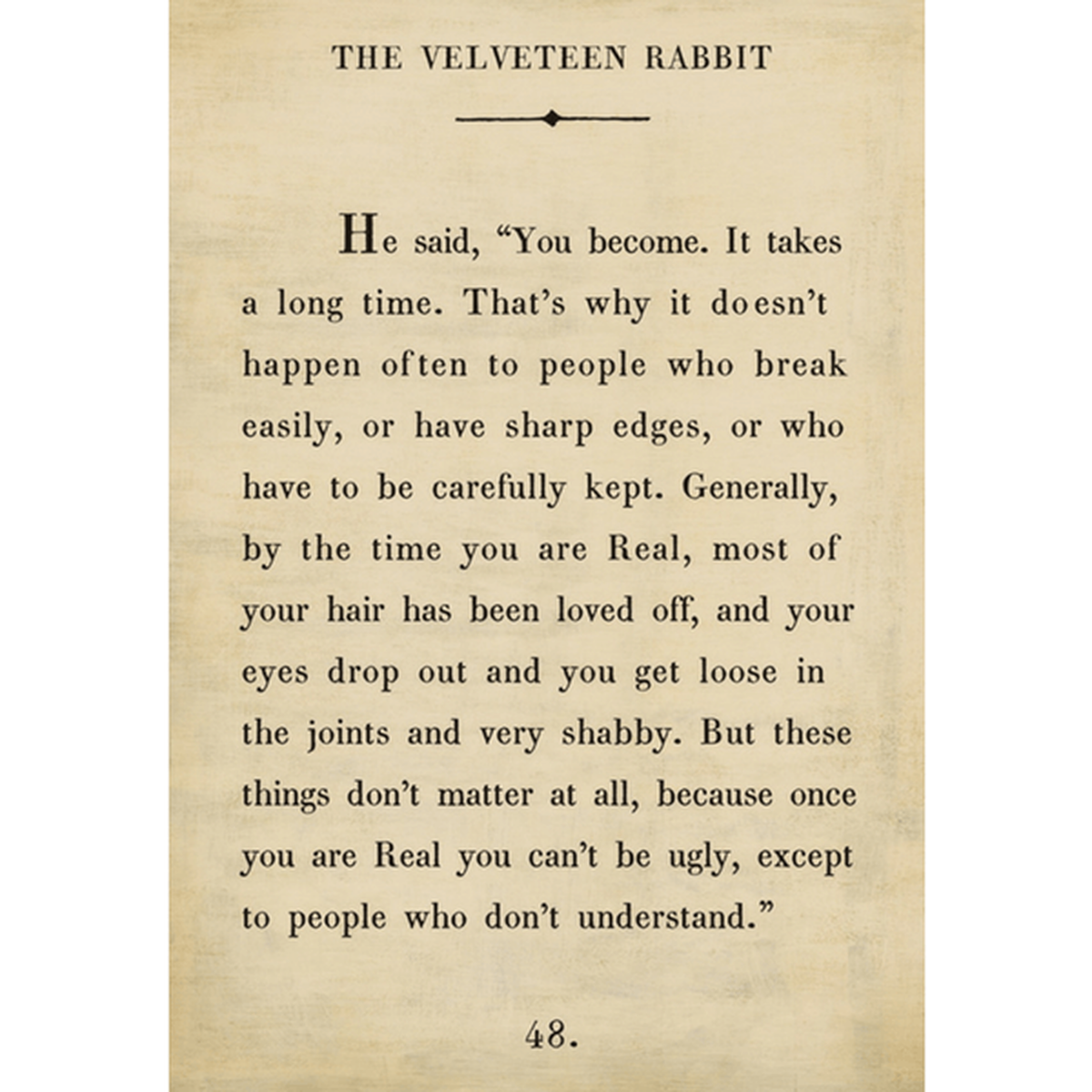 The Velveteen Rabbit Art Print (Book Collection) at PINCH