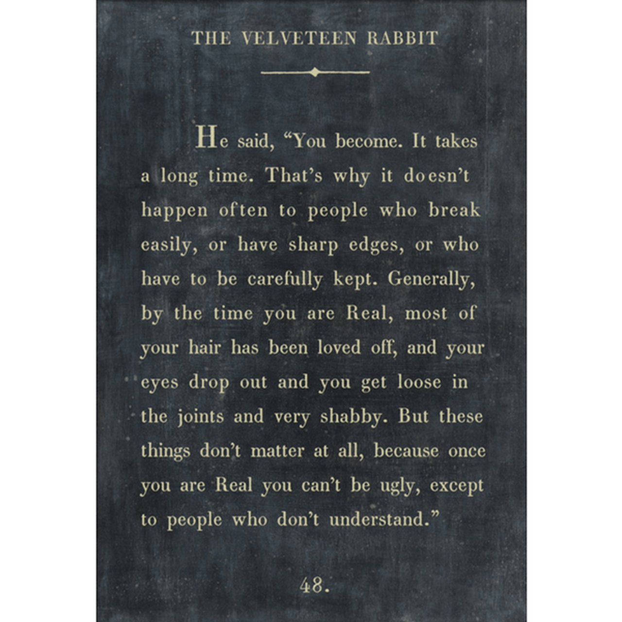 Painting Book Cover Williams Velveteen Rabbit Nicholson Artwork Framed Wall  Art Print A4