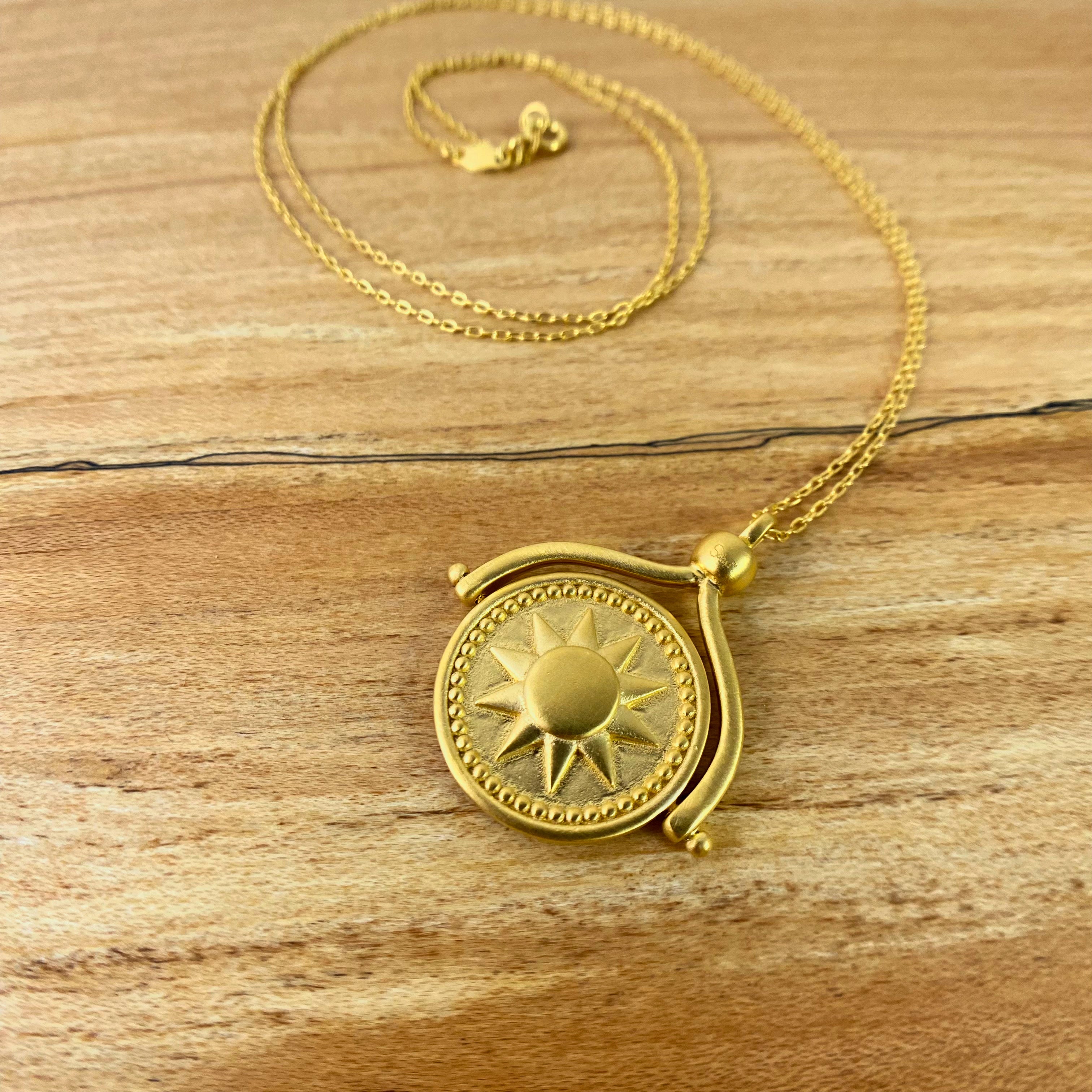 Gold Coin Pendant Jewelry | Kriya Veda