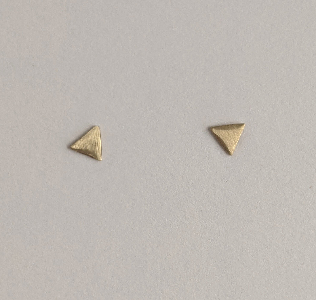 Tiny Tri Stud Earrings at PINCH