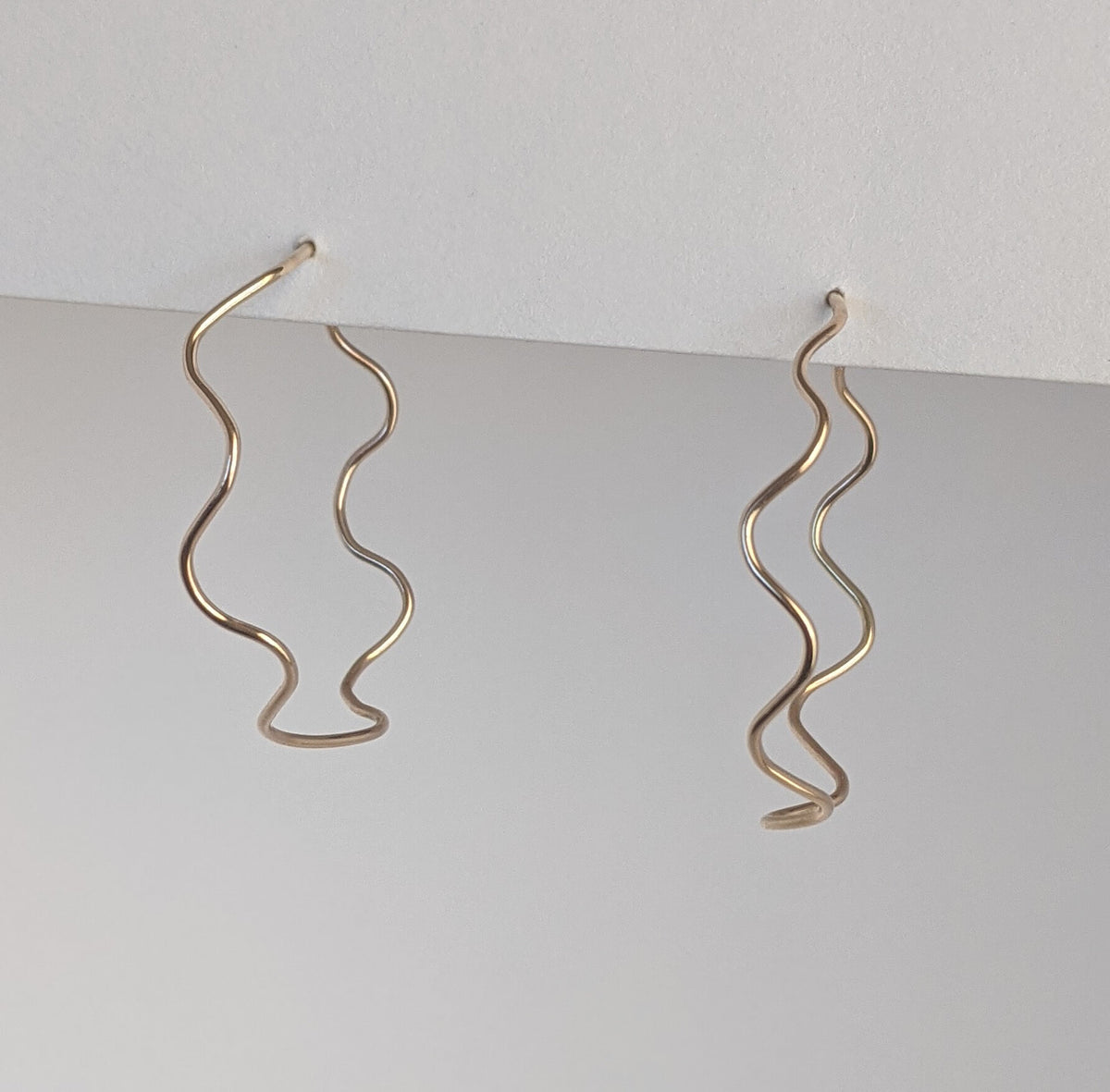 Squiggle Hoop Earrings at PINCH