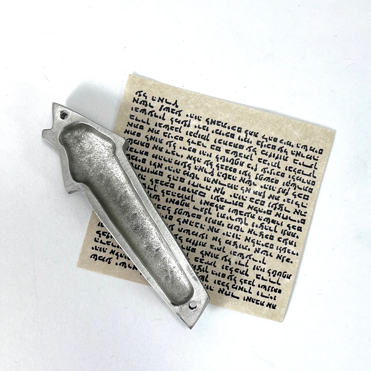 House Mezuzah in Pewter at PINCH