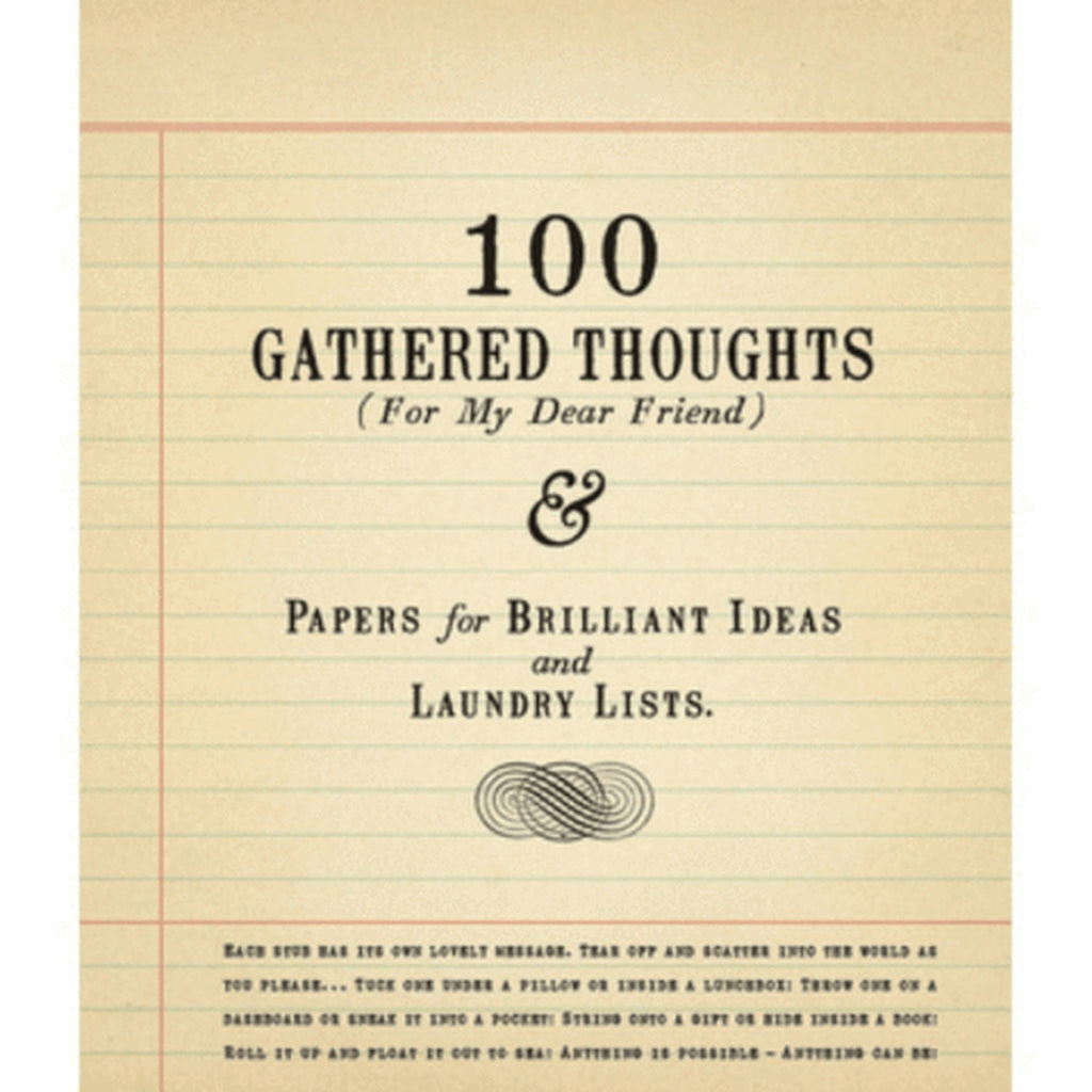 100 Gathered Thoughts (For My Dear Friend) by Sugarboo Designs - Sugarboo Designs - Journal - PINCH pottery and gift shop