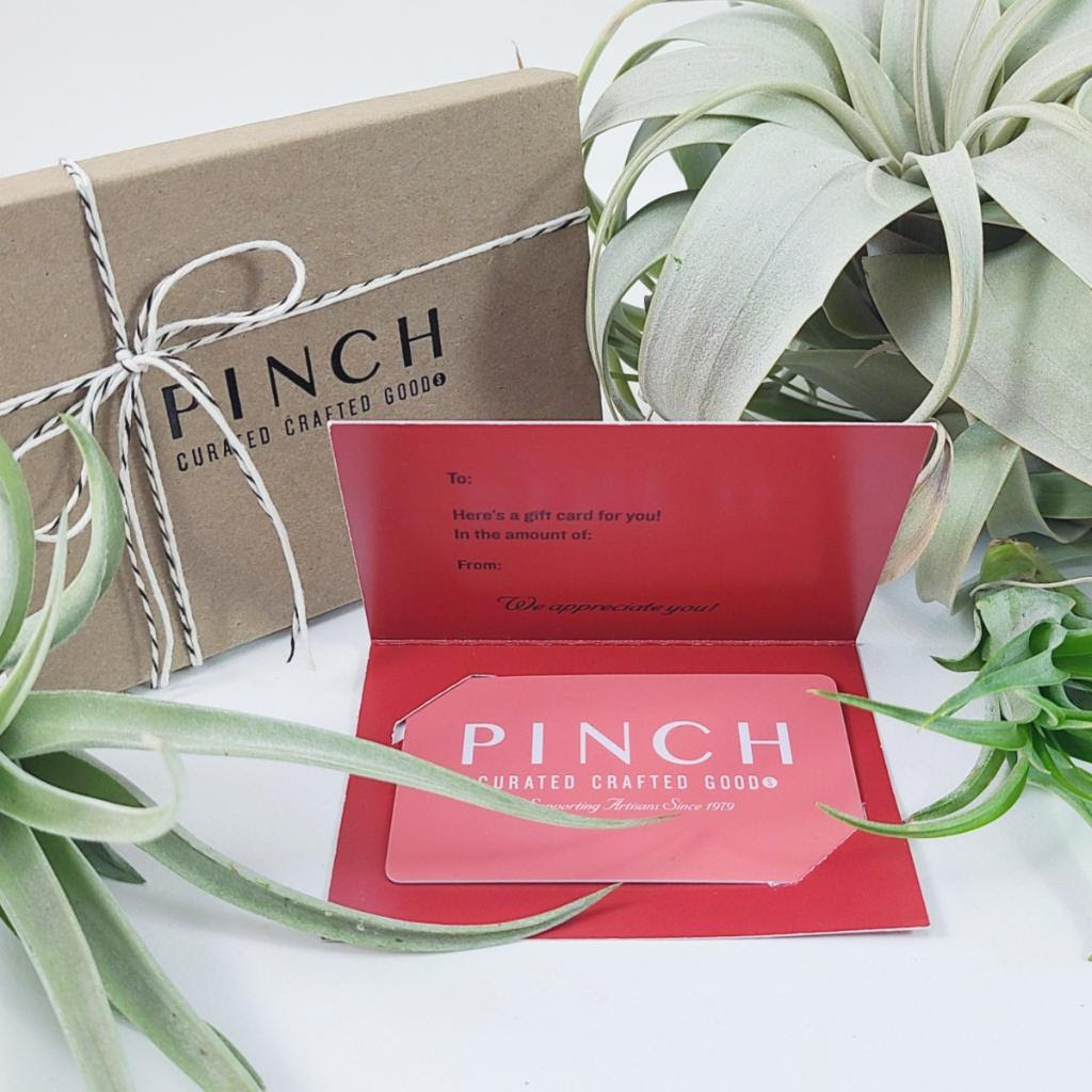 Pinch Gift Card to be used in Northampton shop - Pinch - gift certificate - PINCH pottery and gift shop